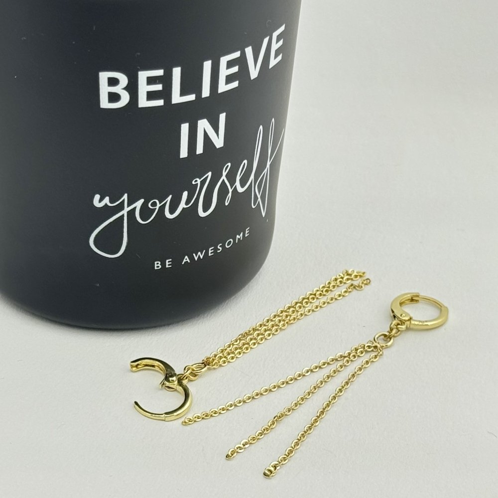 Cercei placati aur 18k stralucitori