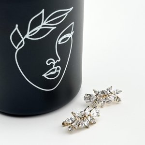 Cercei placati cu aur 18K – CRISSA