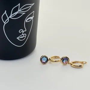 Cercei placati aur 18k tortite