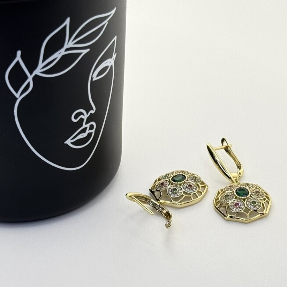 Cercei placati aur 18k tortite