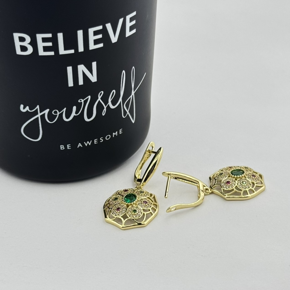Cercei placati aur 18k tortite