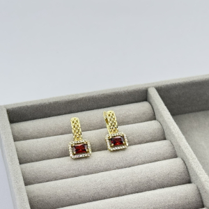 Cercei placati aur 18k tortite