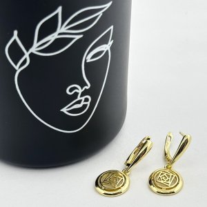 Cercei placati aur 18k tortite