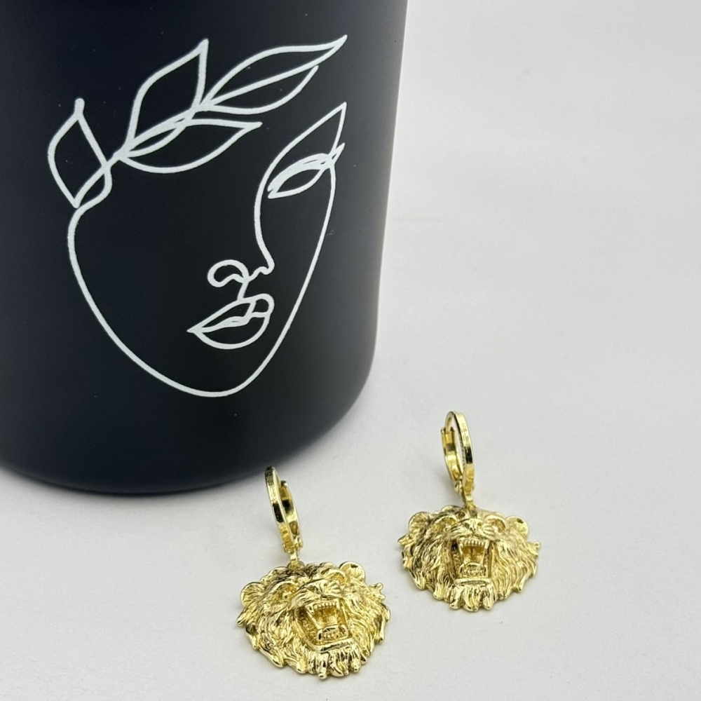 Cercei placati aur 18k tortite rotunde
