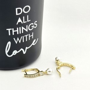 Cercei placati cu aur 18K – CRISSA