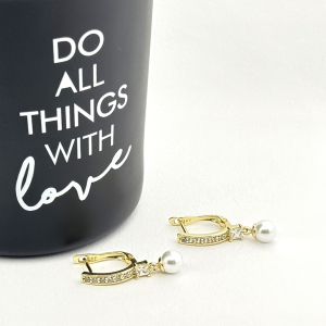 Cercei placati cu aur 18K – CRISSA