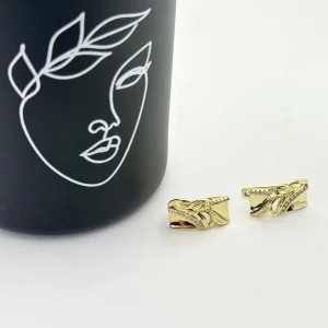Cercei placati aur galben 18k