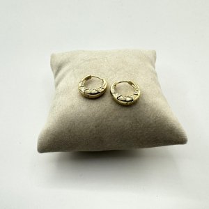 Cercei placati aur galben 18k