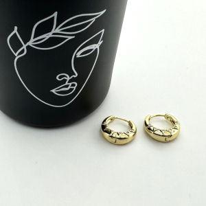 Cercei placati aur galben 18k