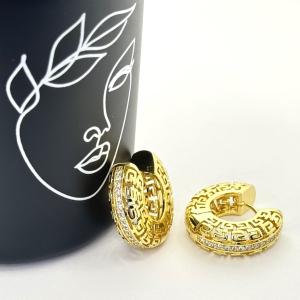 Cercei placati aur galben 18k
