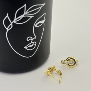 Cercei placati aur galben 18k