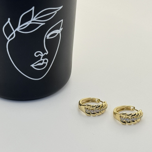Cercei placati aur galben 18k