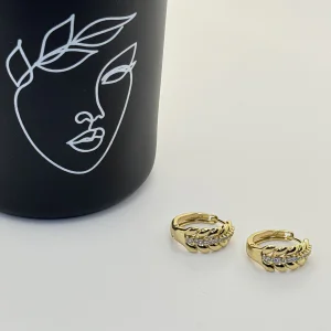 Cercei placati aur galben 18k