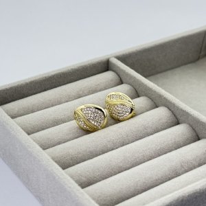 Cercei placati aur galben 18k
