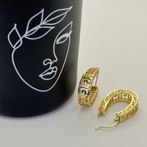 Cercei placati aur galben 18k