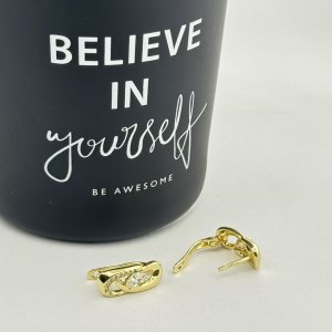 Cercei placati aur galben 18k