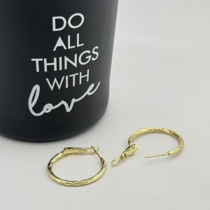 Cercei placati aur galben 18k