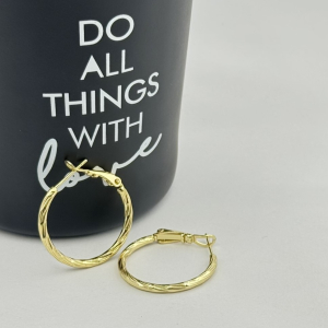 Cercei placati aur galben 18k