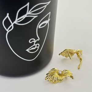 Cercei placati aur galben 18k