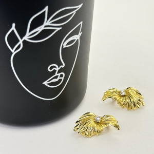 Cercei placati aur galben 18k