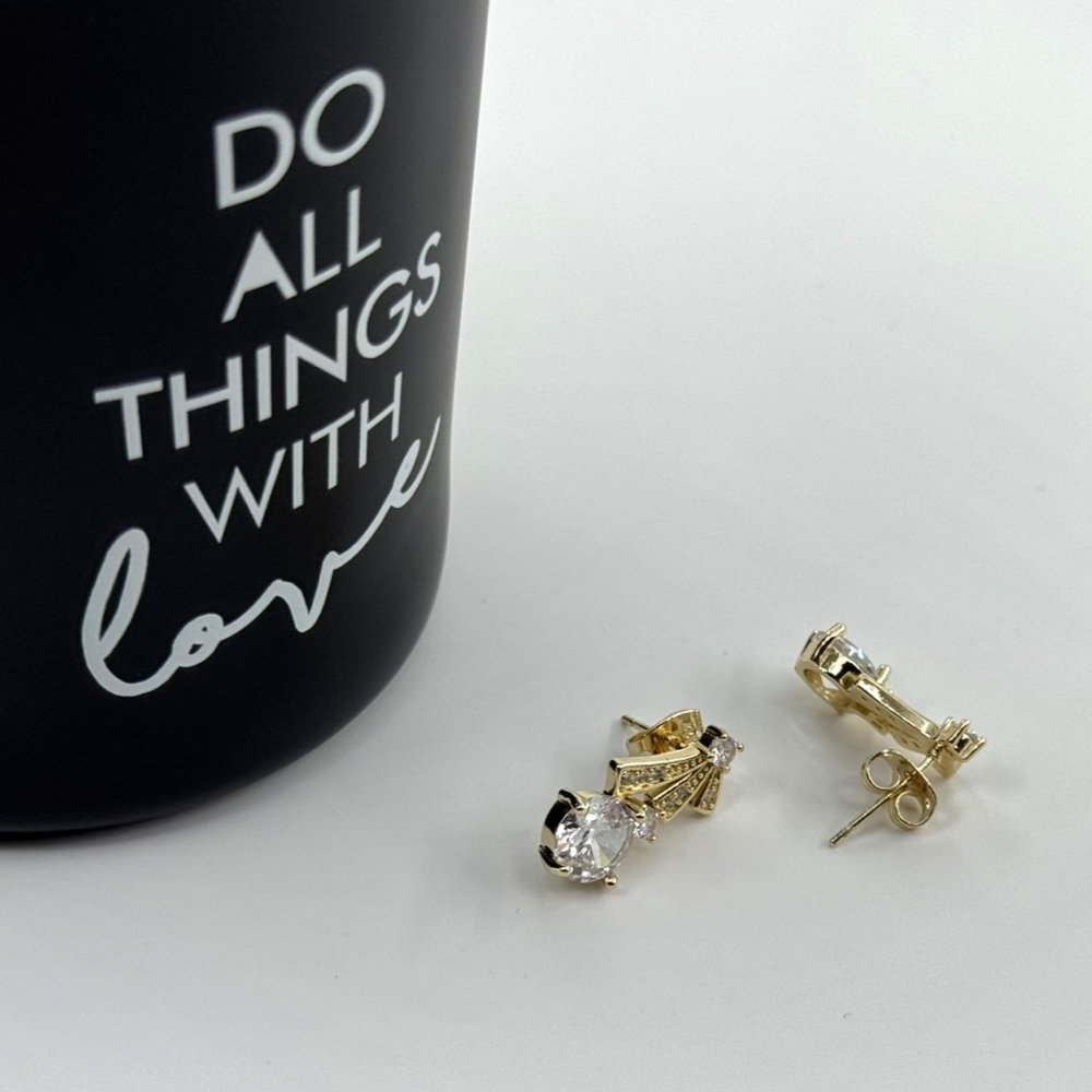 Cercei placati aur galben 18k
