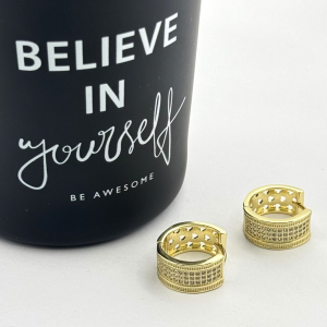 Cercei placati aur galben 18k