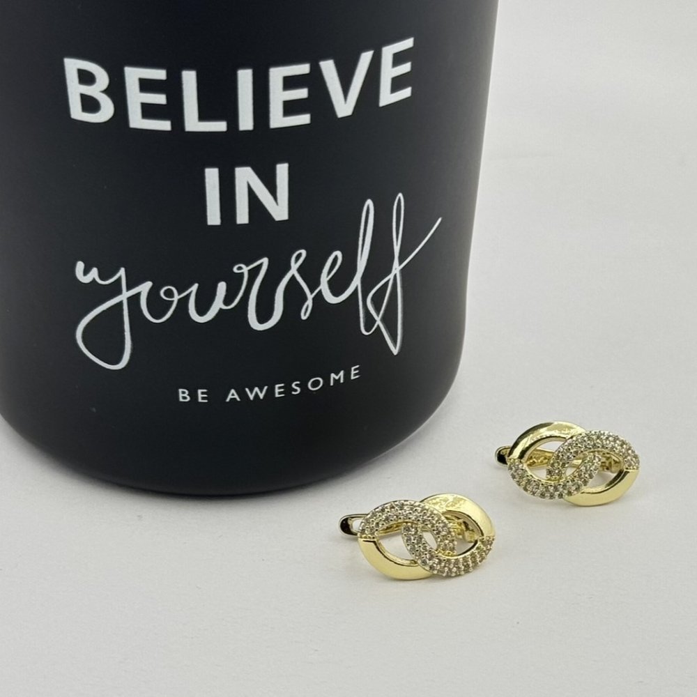 Cercei placati aur galben 18k