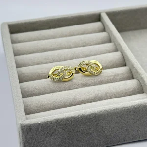 Cercei placati aur galben 18k Cercei placati aur galben 18k