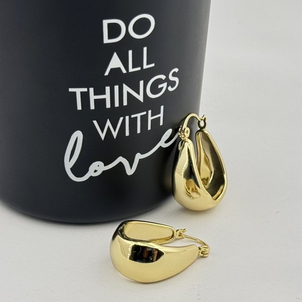 Cercei placati aur galben 18k