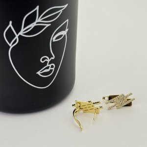 Cercei placati aur galben 18k eleganti
