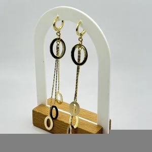 Cercei placati aur galben 18k lungi Cercei placati aur galben 18k lungi