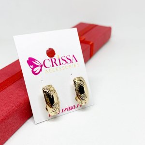 Cercei placati aur rose 18k