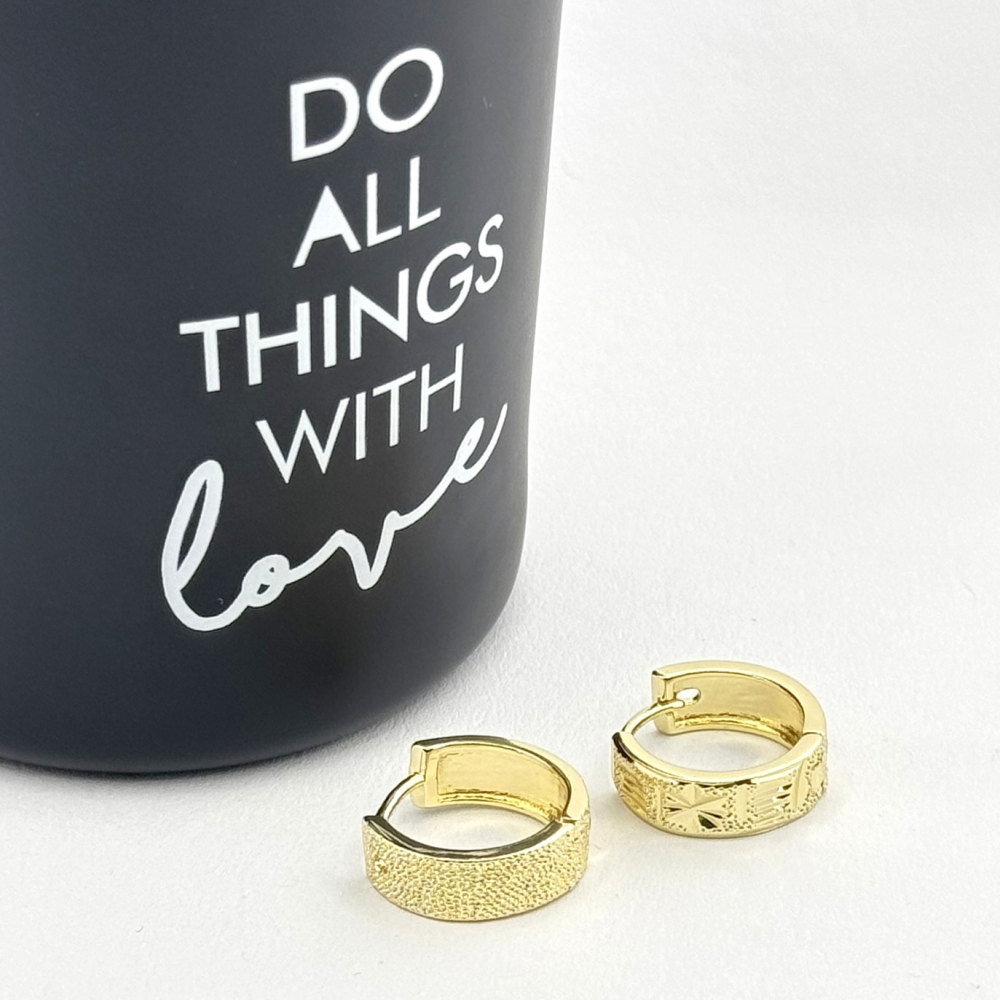 Cercei placati cu aur 18K – CRISSA Cercei placati cu aur 18K – CRISSA