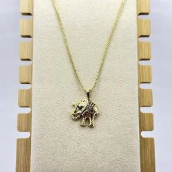 Colier dama placat aur 18k elefant