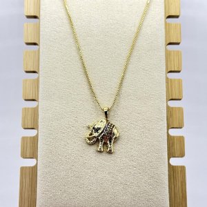 Colier dama placat aur 18k elefant