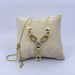 Colier dama placat aur 18k elegant
