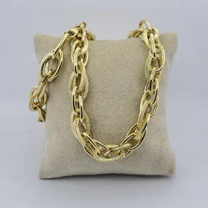 Colier dama placat aur 18k masiv Colier dama placat aur 18k masiv