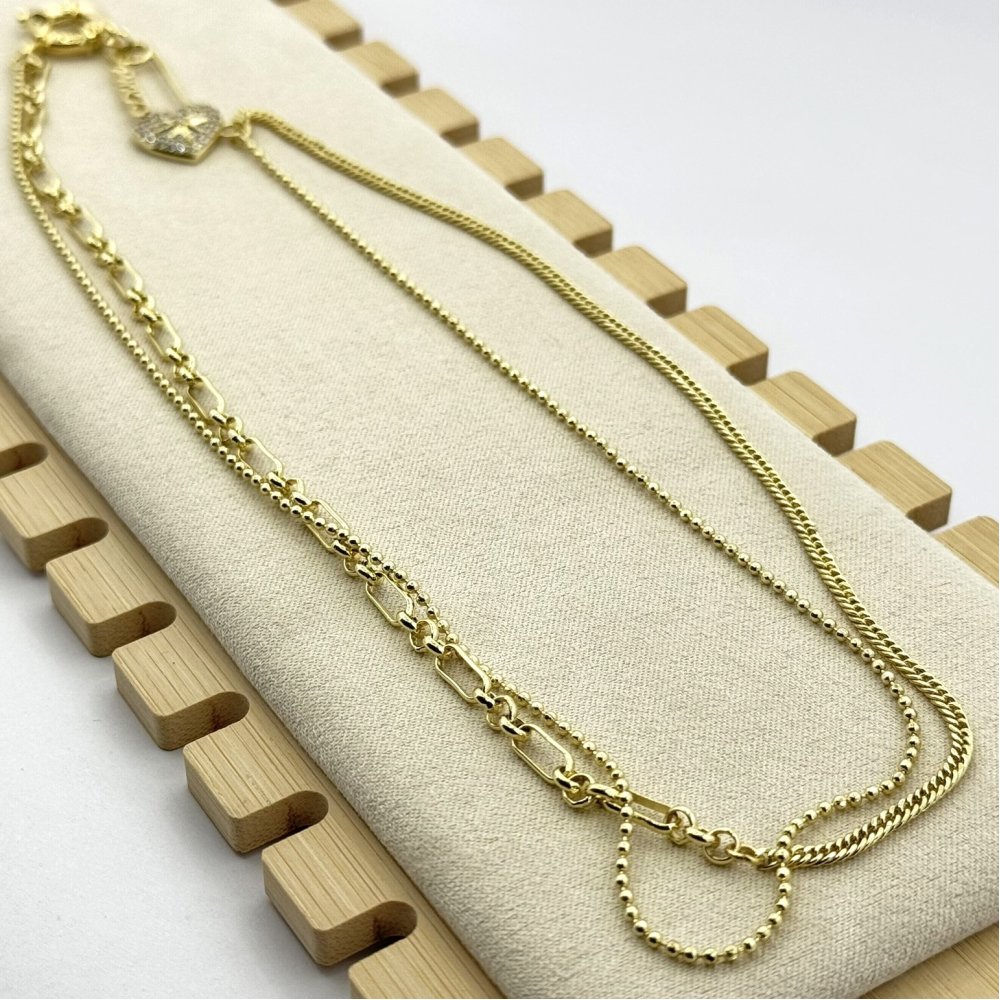 Colier placat aur 18k Colier placat aur 18k