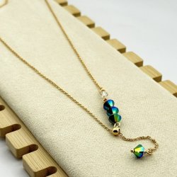 Colier placat aur 18k colorat Colier placat aur 18k colorat