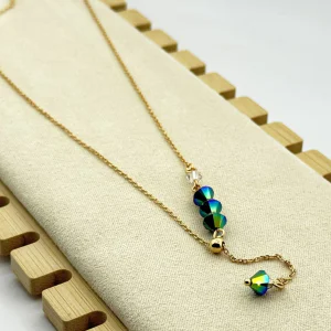 Colier placat aur 18k colorat