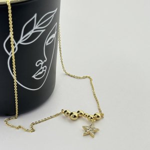 Colier placat aur 18k cu stelute mici