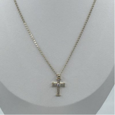 Colier placat aur 18k fin cruciulita