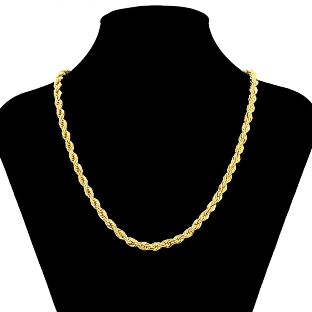 Colier placat aur 18k model unisex Colier placat aur 18k model unisex
