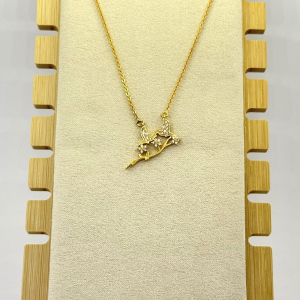 Colier placat aur 18k randunele