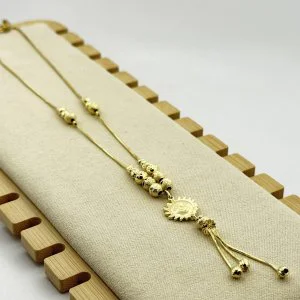 Colier placat aur 18k Soare