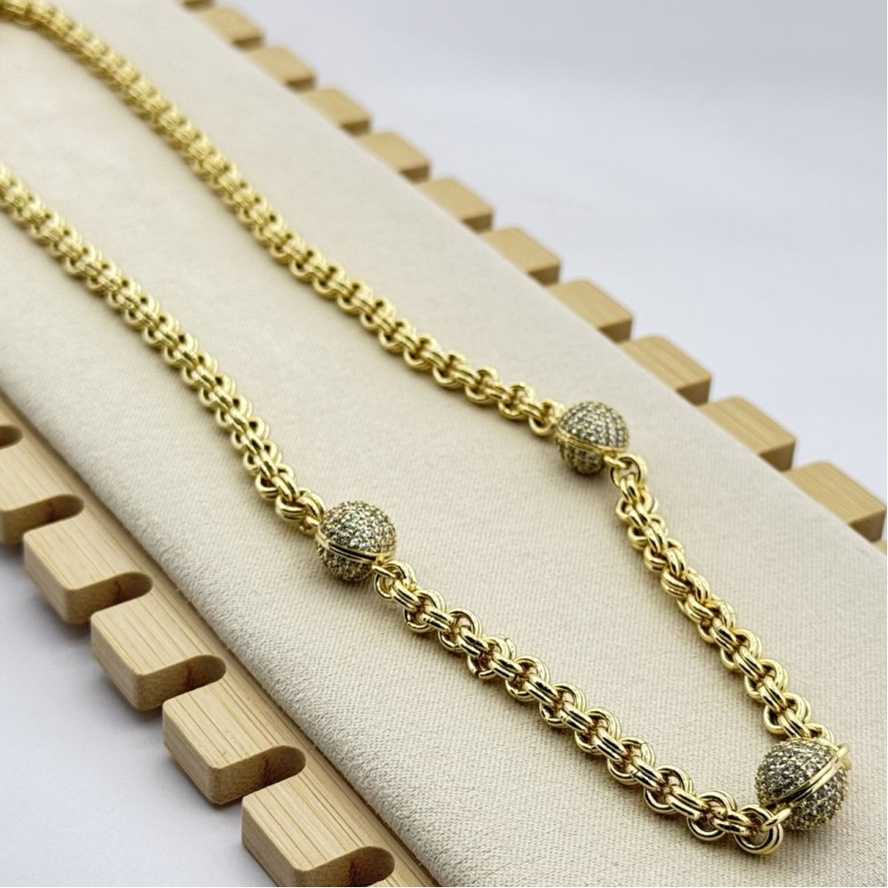 Colier placat aur 18k statement