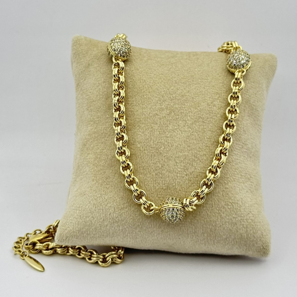 Colier placat aur 18k statement
