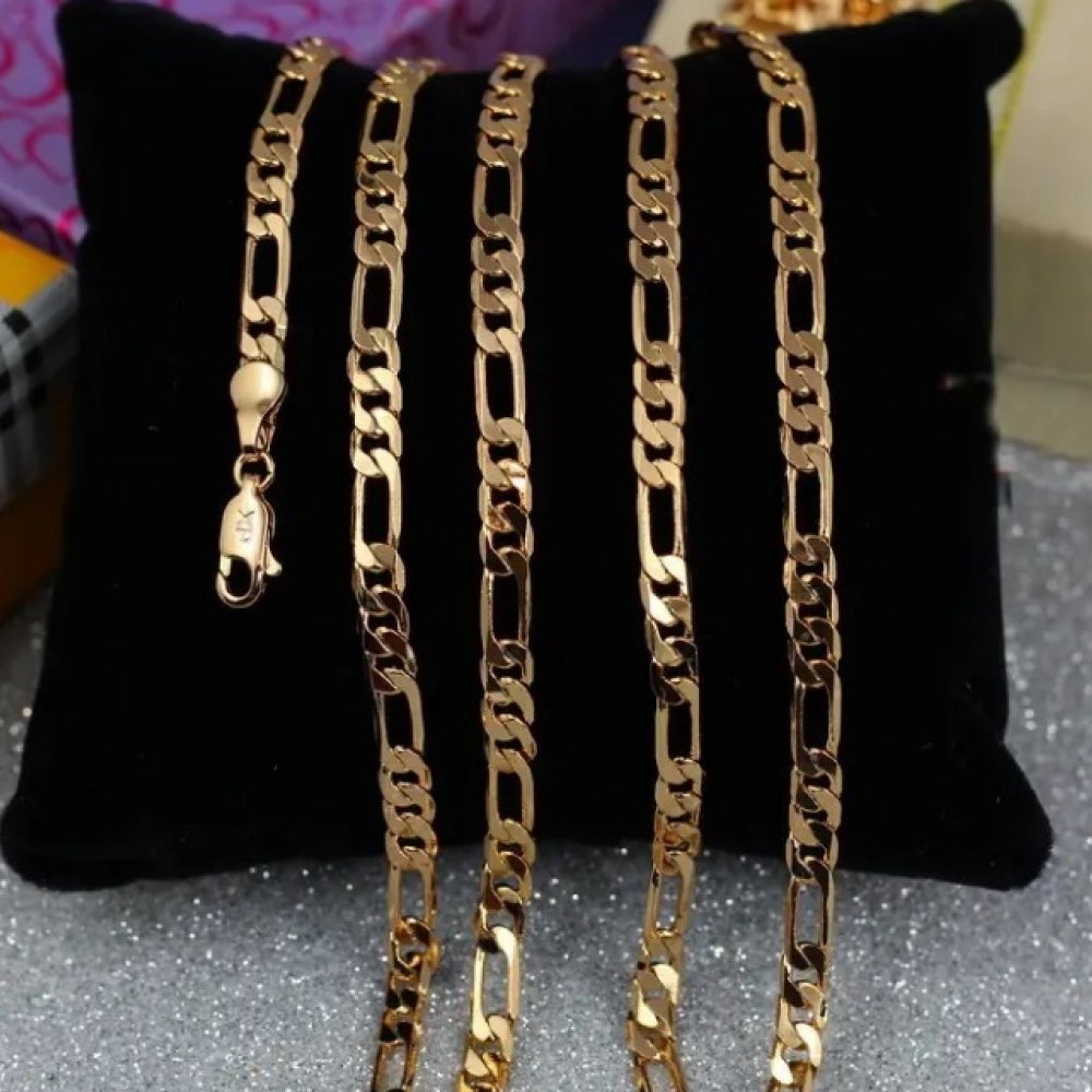 Colier placat aur clasic model unisex Colier placat aur clasic model unisex