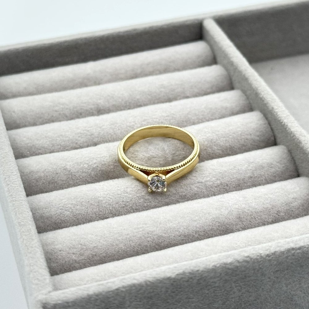 Inel placat aur 18 k elegant