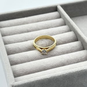 Inel placat aur 18 k elegant